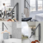 Foldable Clothes Drying Rack, Dark Gray - Image 3