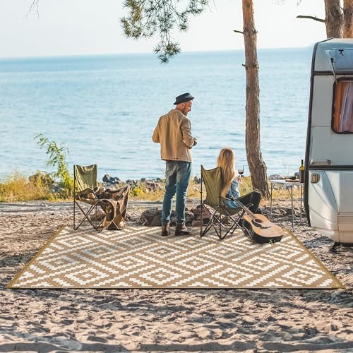 GENIMO Outdoor Rug, Waterproof Plastic Rugs - Image 3