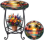 Cinnvoice Outdoor Side Table Small End Patio Porch Table by QinYee