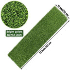 Kesfey 12 x 72 Inch Artificial Faux Grass Table Runner Green - Image 2