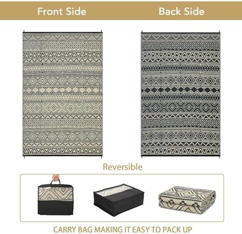 GlowSol 9x12 Outdoor Rug Waterproof Carpet - Image 2