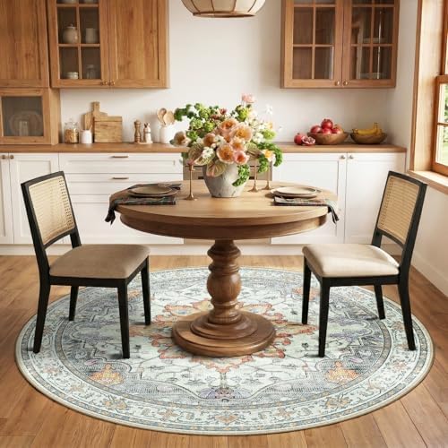 RELEANY Washable Area Rug, Round 6ft - Image 2
