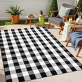 OLANLY Fall Door Mat, Buffalo Plaid Rug by OLANLY