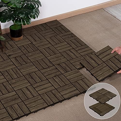 Yaheetech 27PCS 12x12in Interlocking Deck Tiles Outdoor Patio - Image 6