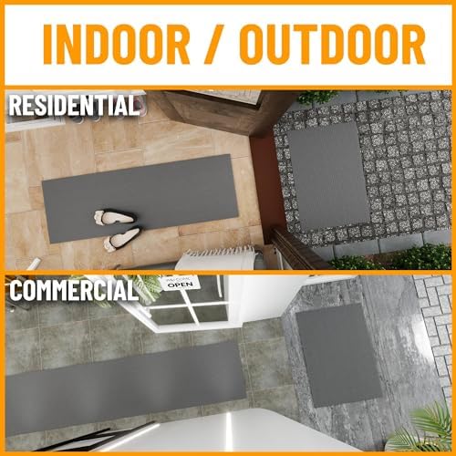 Ottomanso 7x9 Large Waterproof Floor Mat, Non-Slip Indoor Outdoor Door Mat - Image 2
