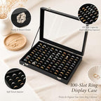 100 Slots Ring Display Case - Image 6