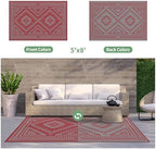 GENIMO Outdoor Rug, Waterproof Plastic Rugs - Image 4