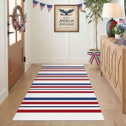 KILOCOCO 250th Anniversary Patriotic Striped Rug 3x5 ft - Image 5