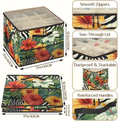 Tropical Flowers Shoe Organizer - Image 3