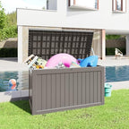 281 Gal Outdoor Storage Box Lockable Waterproof Deck Boxes - Image 3