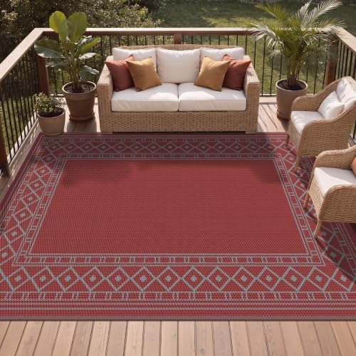 GENIMO Outdoor Rug, Waterproof Plastic Rugs - Image 2