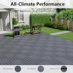 44 Pack Interlocking Deck Tiles, Easy Snap All-Weather Outdoor Deck Tiles - Image 5