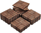 Yaheetech 27PCS 12x12in Interlocking Deck Tiles Outdoor Patio by Yaheetech