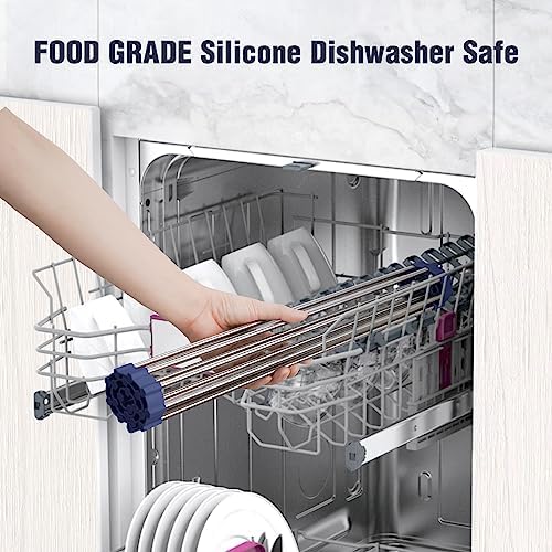 Tomorotec Roll Up Dish Drying Rack Over Sink, 304 Steel - Image 6