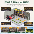 Patiowell 10x14 FT Outdoor Storage Shed - Image 3