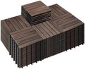 PrimeZone 108 PCS Solid Acacia Wood Interlocking Patio Deck Tiles Outdoor by PrimeZone