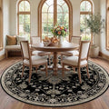 RELEANY Washable Area Rug, Round 7ft by RELEANY