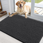 OLANLY Dog Door Mat for Muddy Paws 36x24, Extra Absorbent Chenille Mud Mat by OLANLY