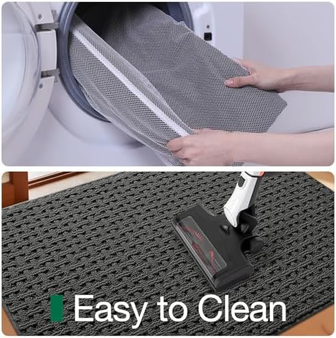 LUMI Washable Indoor Door Mat for Entryway 32x48, Entrance Mat, Deep Gray - Image 5