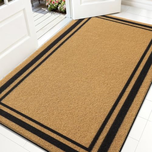 OLANLY Front Door Mat 47x32, Low Profile Doormat by OLANLY