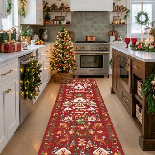 Christmas 2x8 Hallways Runner Rug by HYHAOYUNLAI