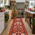Christmas 2x8 Hallways Runner Rug by HYHAOYUNLAI
