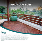 Bliss Outdoors Acacia Interlocking Deck Tiles - Image 6