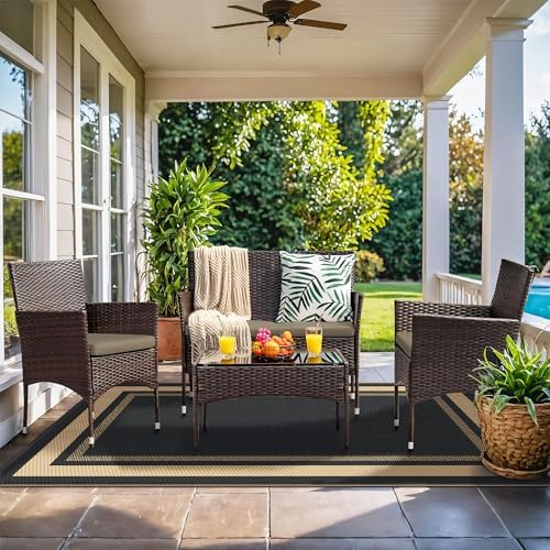 GENIMO Outdoor Rug, Waterproof Plastic Rugs - Image 7