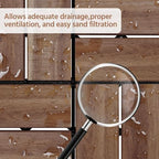 Yaheetech 27PCS Acacia Wood Deck Tiles Interlocking Patio Flooring - Image 7