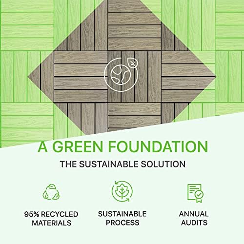 NewTechWood UltraShield Naturale 1 ft. x 1 ft. Composite Deck Tiles - Image 5