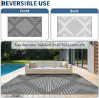 Garvee 10x14 Outdoor Rugs Waterproof - Image 4
