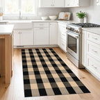 KILOCOCO Buffalo Plaid Checkered Rug 3x5 ft Front Door Rug - Image 4