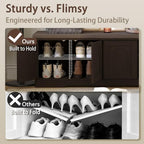 DINZI LVJ Shoe Storage Bench - Image 5