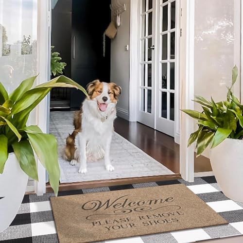 Inside Outside Mat Front Door Mat Please Remove Your Shoes Welcome Door Mat - Image 5