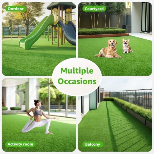 Artificial Turf Grass Outdoor: 3.2x6.5FT Fake Grass Rug - Image 5