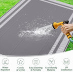 HappyTrends Outdoor Rug Portable Plastic Straw Camping Rugs - Image 5