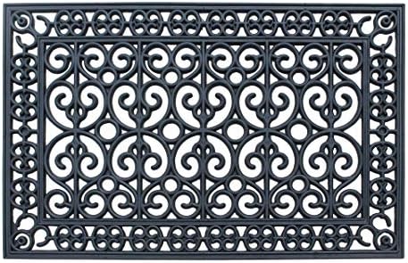 A1 Home Collections 9-LB Heavy Duty Rubber Doormat 24"×36" by A1HomeCollectionsLLC