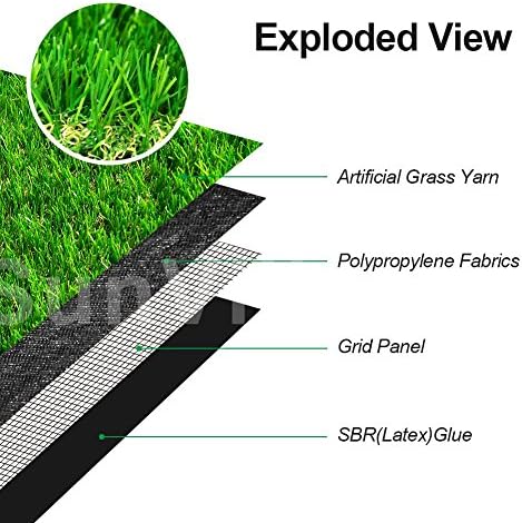 Fas Home Artificial Grass Turf 10x74 ft, Fake Grass Rug - Image 4
