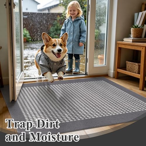 Ileading Indoor Door Mat, Absorbent Muddy Mats - Image 3