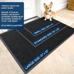 OLANLY Front Door Mat 59x23, Waterproof Heavy-Duty Indoor Outdoor Doormat - Image 2