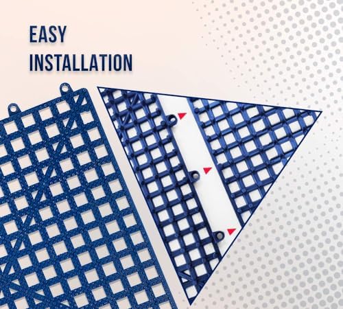 12 Pack 12"x12" 1/2" Thick Non Slip Interlocking Self Drainage Tiles - Image 5