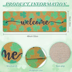 Long Doormat 48x 16 inch Front Door Mat Welcome Doormat St Patricks Day Front - Image 3