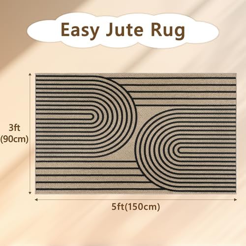 Faux Jute Rugs for Entryway, Living Room - Image 2