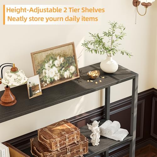 TIQLAB Small Entryway Table, 29.5" Narrow Console Table - Image 6