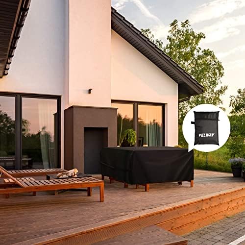 Velway Patio Furniture Cover Outdoor, Waterproof Rectangular Patio Table Chair - Image 6