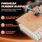 SUPERJARE 0.56'' Thick 120 Sq Ft Rubber Top Gym Flooring - Image 5