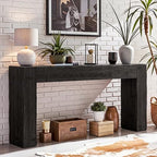 Tribesigns 63-Inch Solid Wood Console Sofa Table, Farmhouse Long Entryway Table by Tribesigns