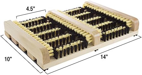 Stalwart Boot and Shoe Cleaner Scrubber Brush Scraper Mat - Image 4