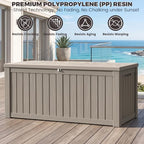 Outdoor Storage Box, 150 Gallon Waterproof Deck Box - Image 4