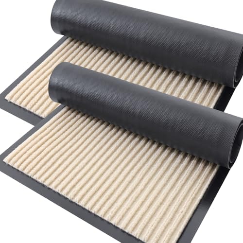 OLANLY 2-Pack Front Door Mats 71x23, Waterproof Heavy-Duty Doormats by OLANLY